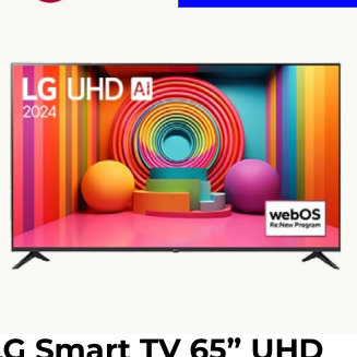 LG Smart TV 65” UHD 4K